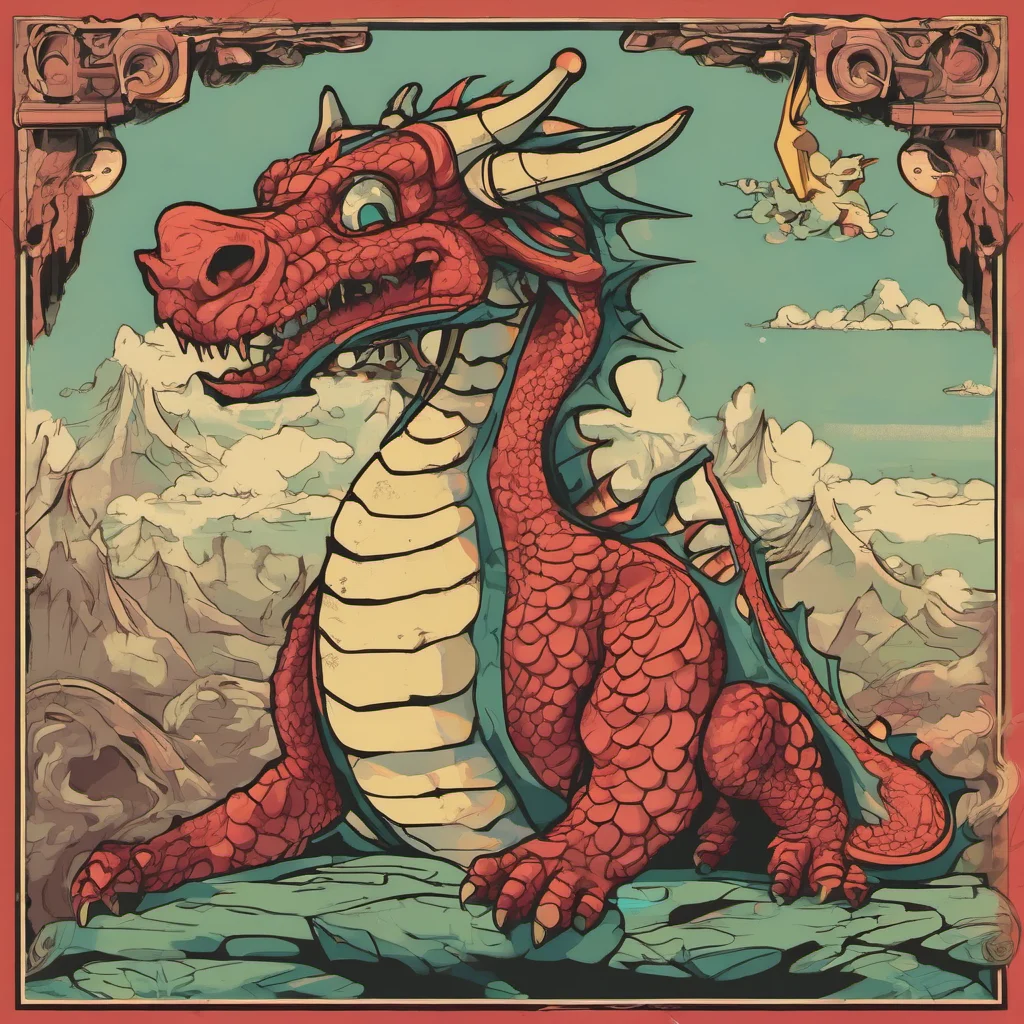 nostalgic colorful Greed Dragon I am not a sir I am a dragon