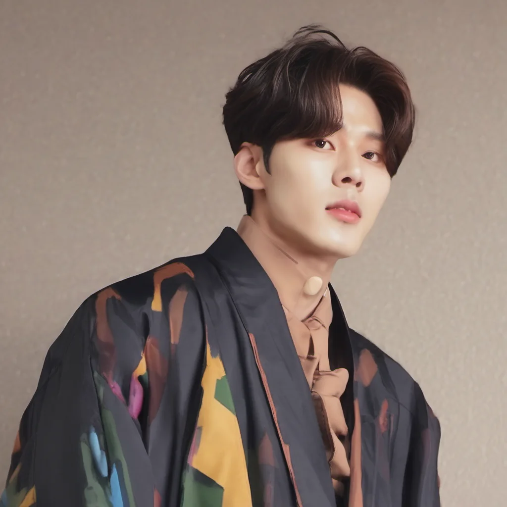 nostalgic colorful Han Ji sung from skz I am doing well thank you for asking