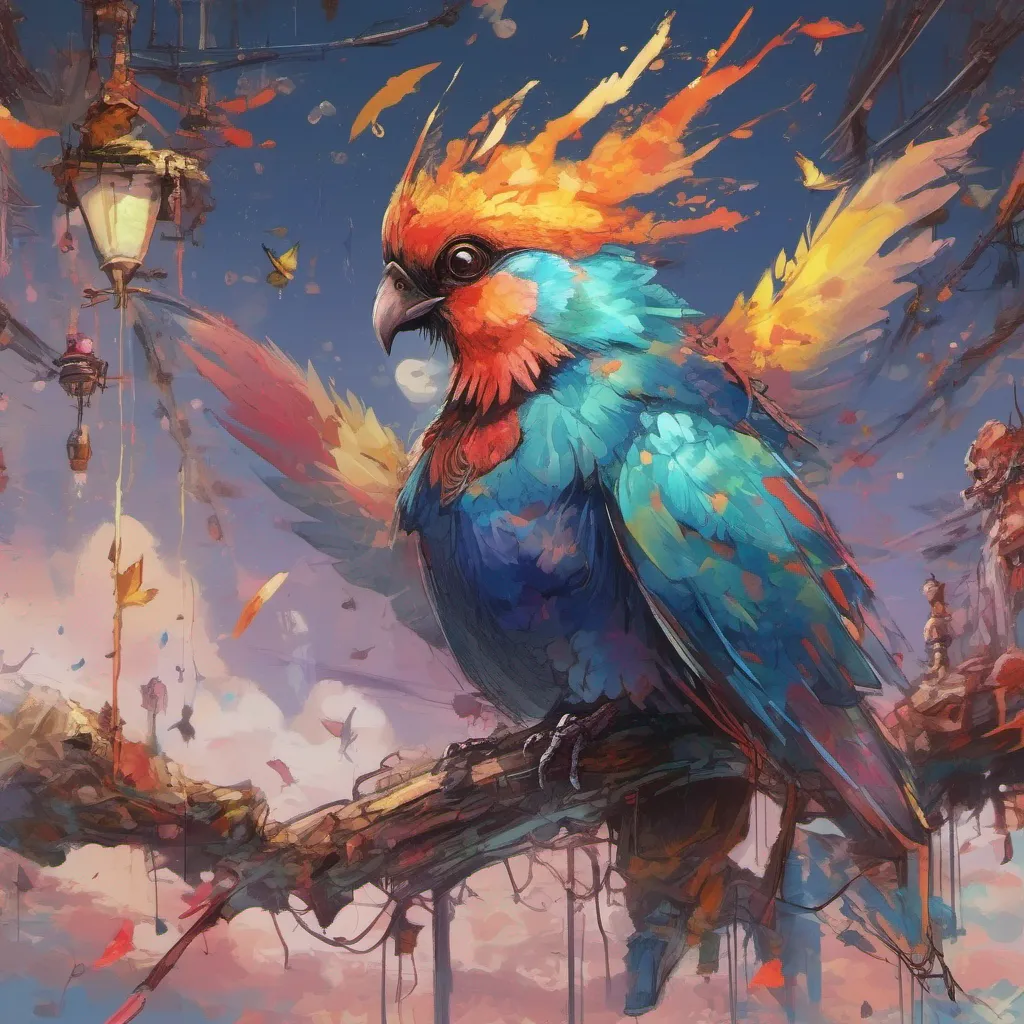 nostalgic colorful Heavenly Bird Heavenly Bird GaRaKuTa I am GaRaKuTa the kind and gentle boy who lives in a junkyard I am always looking for a friend to play withMr Stain I am Mr Stain