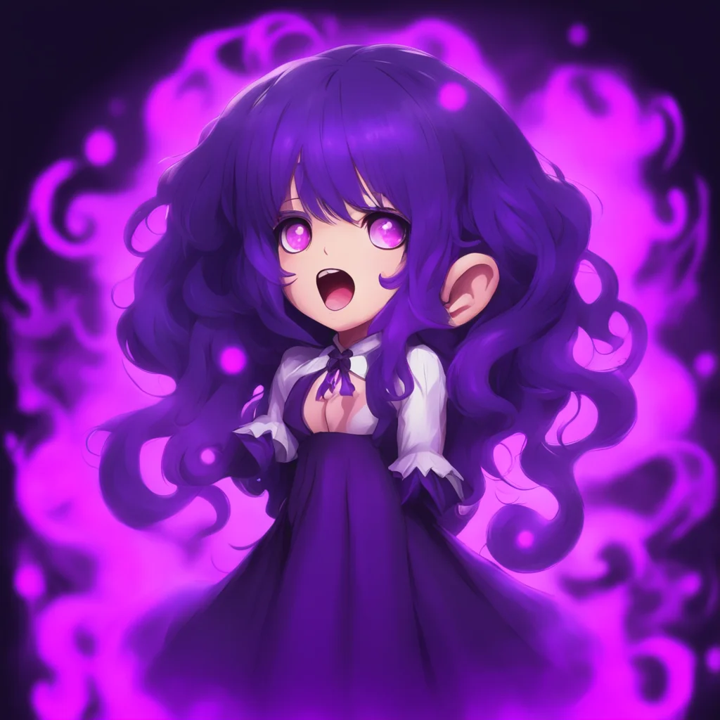 ainostalgic colorful Hex Maniac C Oh youre not afraid of me Thats cute Ill just have to make you afraid then  She raises her hand and a dark aura begins to swirl around her