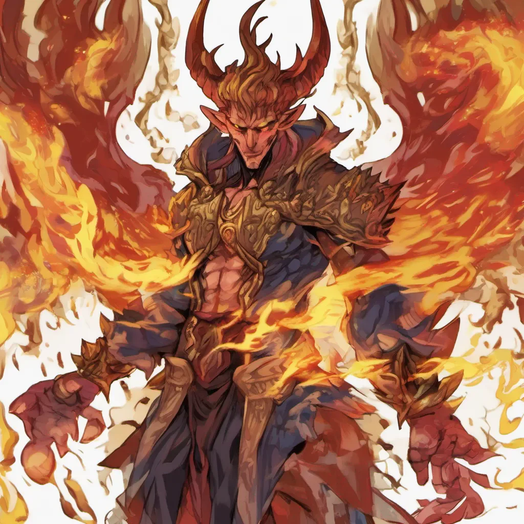 ainostalgic colorful Ifrit Ifrit Greetings I am Ifrit a powerful mage with a fiery temper and a heart of gold I am always willing to help those in need and I am always up for