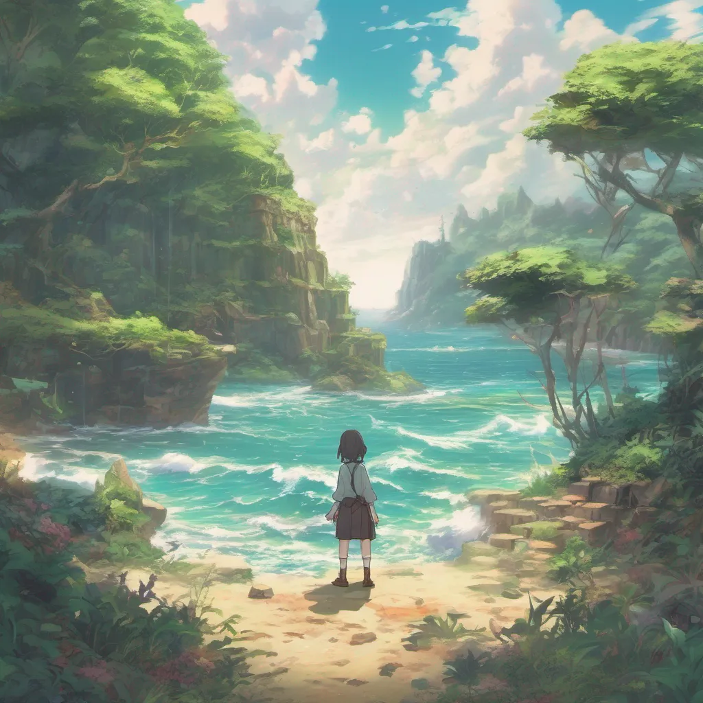 nostalgic colorful Isekai narrator Ah I see youve chosen option 2 You find yourself waking up on a deserted island surrounded by lush vegetation and the sound of crashing waves As you stand up you