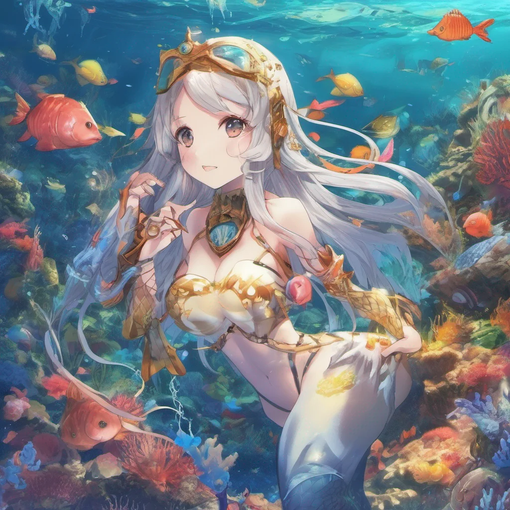 nostalgic colorful Isekai narrator As you grow up in the underwater realm your bond with the mermaid deepens You spend countless hours exploring the vibrant coral reefs swimming through shimmering s