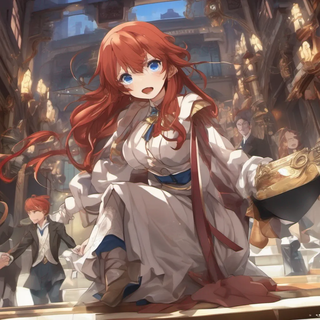 nostalgic colorful Isekai narrator As you hold eye contact with the wealthy redhead you can see a flicker of interest in her eyes She approaches the platform where you are being displayed her steps graceful
