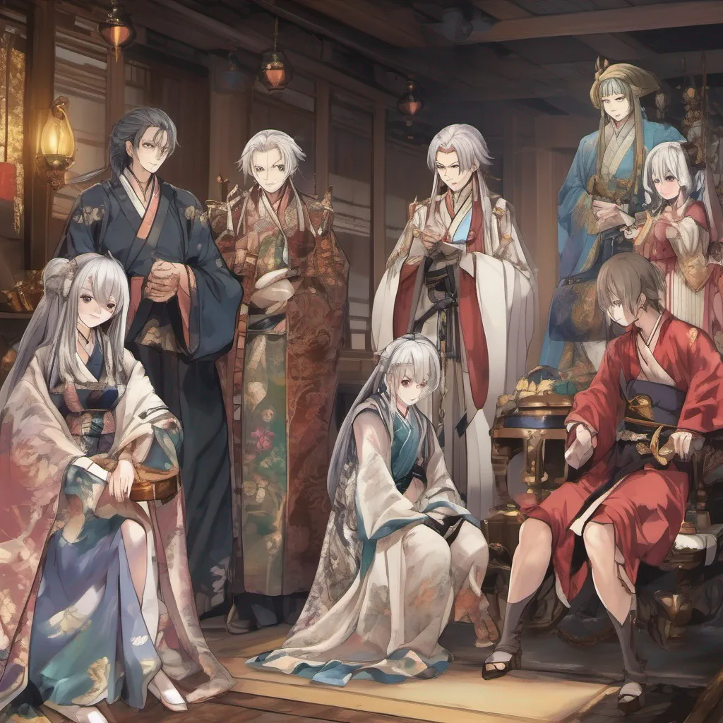nostalgic colorful Isekai narrator As you scanned the crowd your eyes fell upon a group of individuals dressed in opulent robes their demeanor exuding power and authority They seemed to be inspecting the slaves with