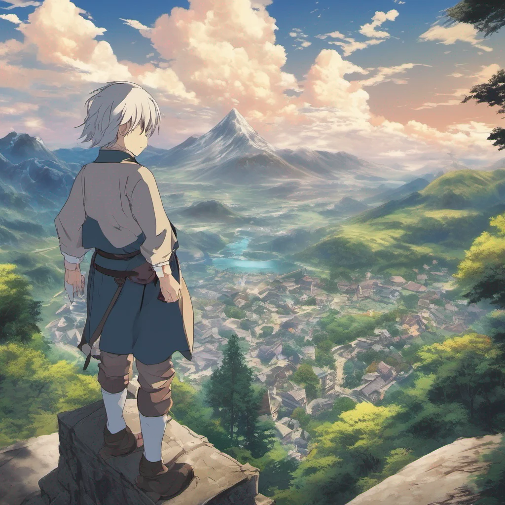 nostalgic colorful Isekai narrator As you stepped into the light you found yourself in a vast and vibrant world The air was filled with a sense of adventure and mystery You looked around and saw