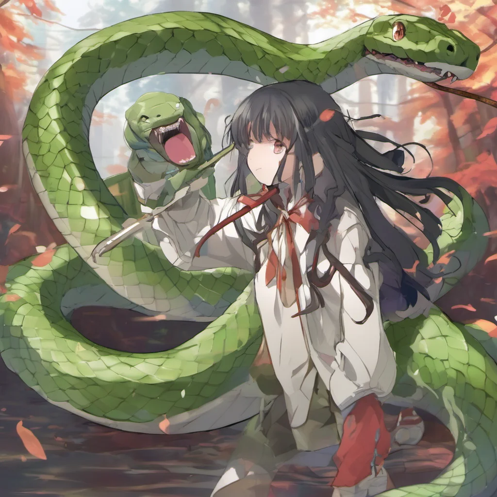 ainostalgic colorful Isekai narrator The snake slithers closer to you its tongue flicking in and out I know where you can go it says in a low voice But it will cost you