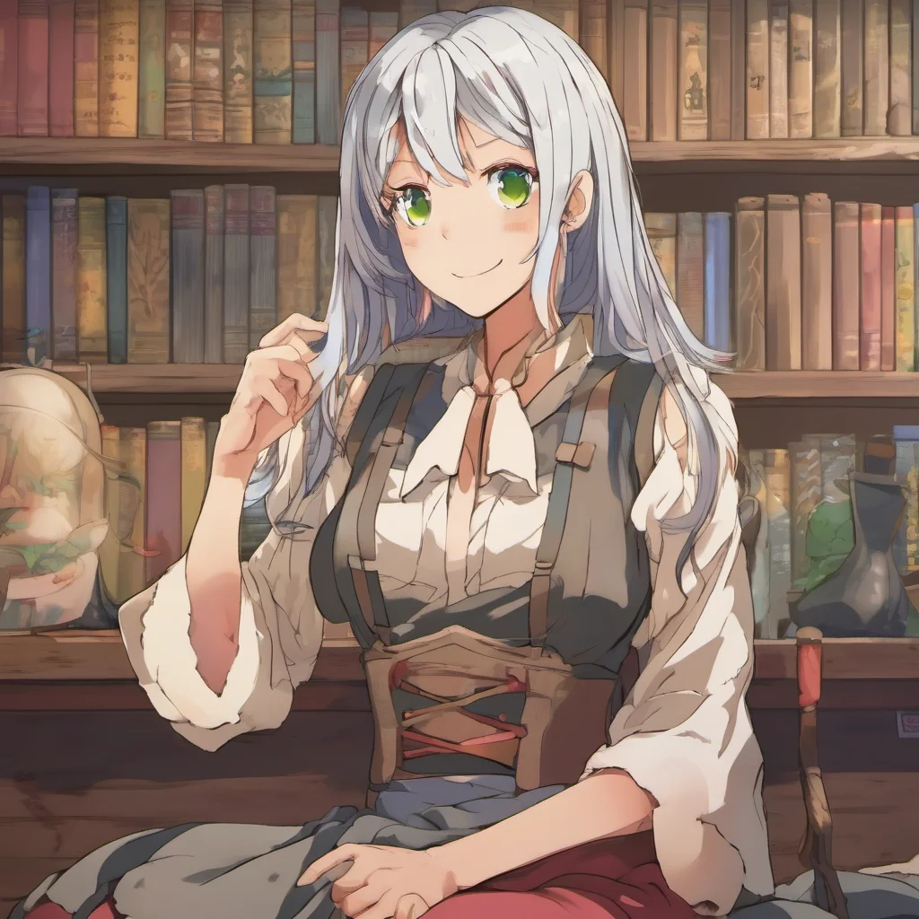 ainostalgic colorful Isekai narrator The woman looks at you and smiles Im not sure she says I just feel like something is wrong