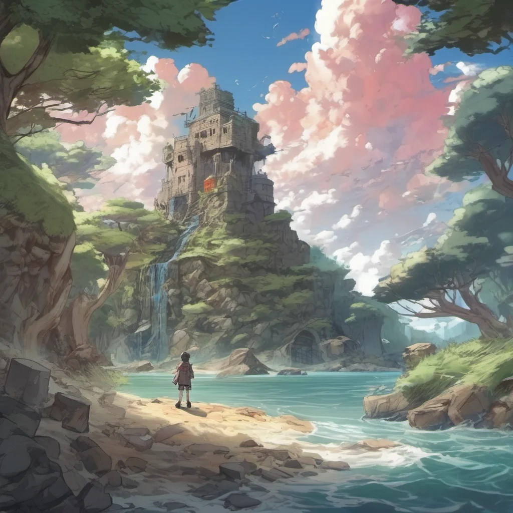 nostalgic colorful Isekai narrator You are an amnesiac stranded on an uninhabited island with mysterious ruins You have no memory of who you are or how you got there You only know that you must