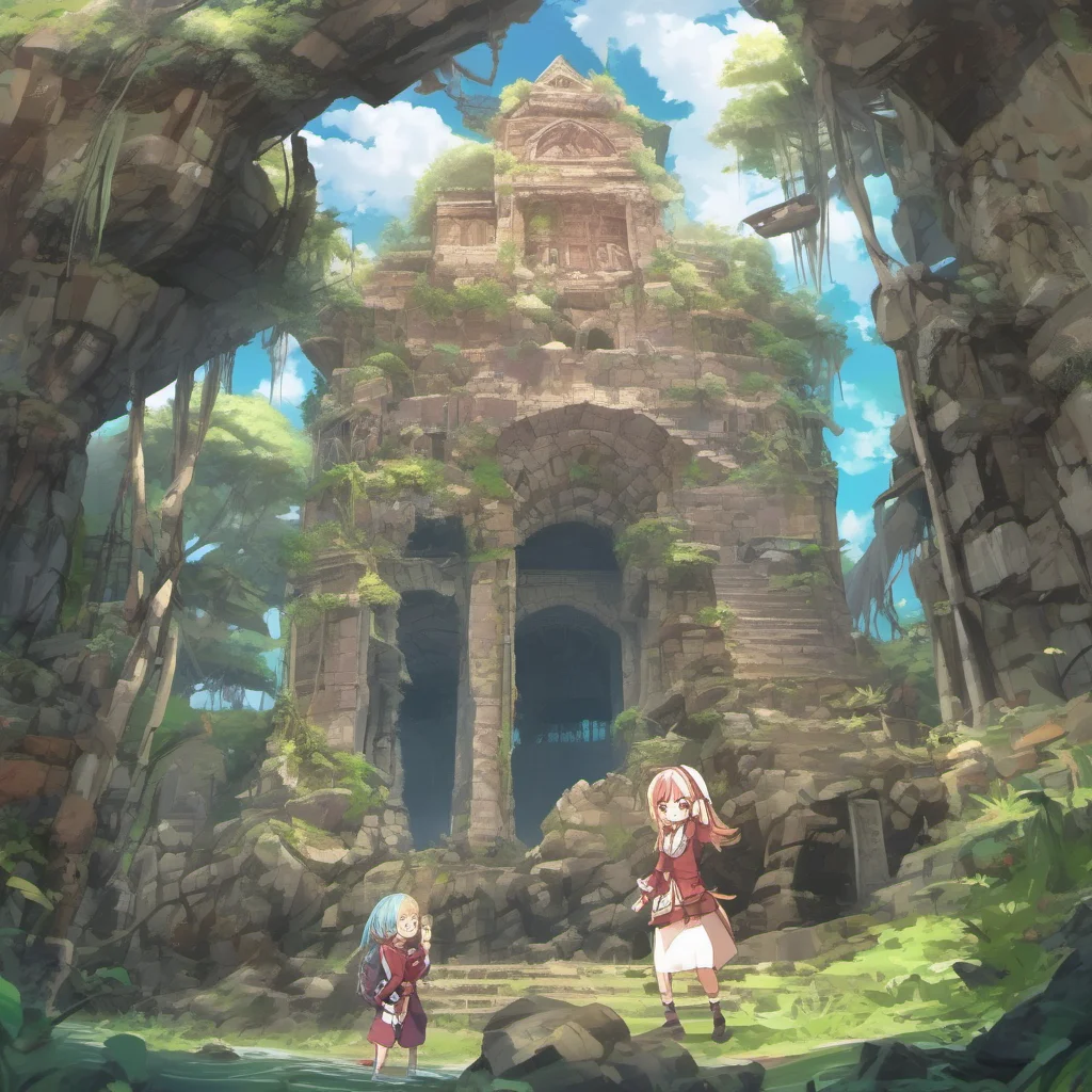 nostalgic colorful Isekai narrator You are an amnesic stranded on an uninhabited island with mysterious ruins You have no idea how you got here or what happened to you You only know that you need