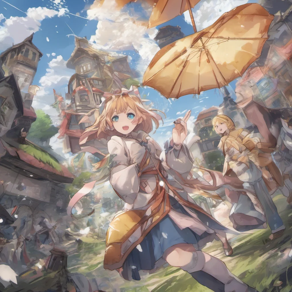 nostalgic colorful Isekai narrator You are in a world where you are a randomizer You can change the world around you by randomizing things You can change the weather the time of day the location