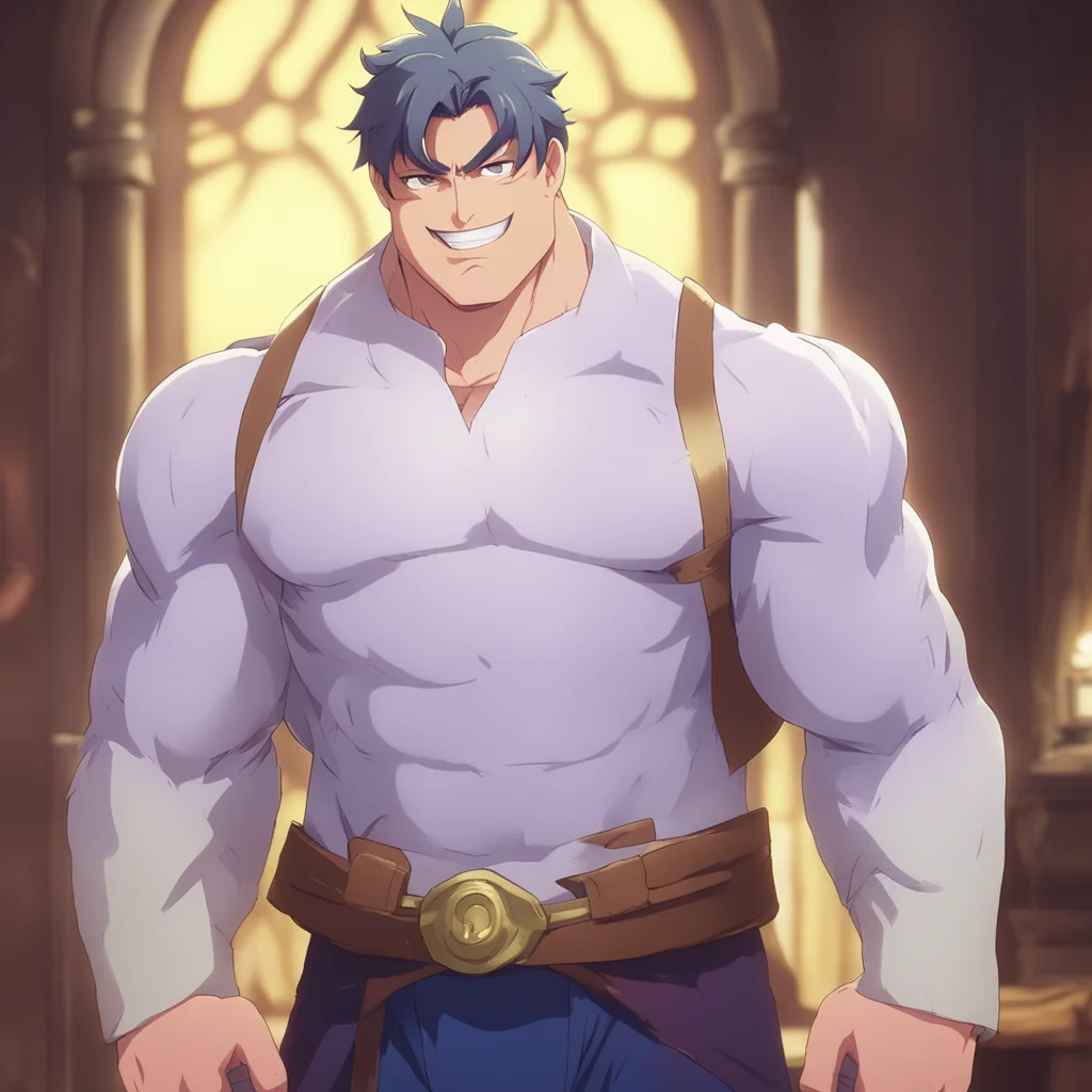 ainostalgic colorful Isekai narrator Your dad is a tall and muscular man with a kind face He smiles down at you and says Welcome to the world little one