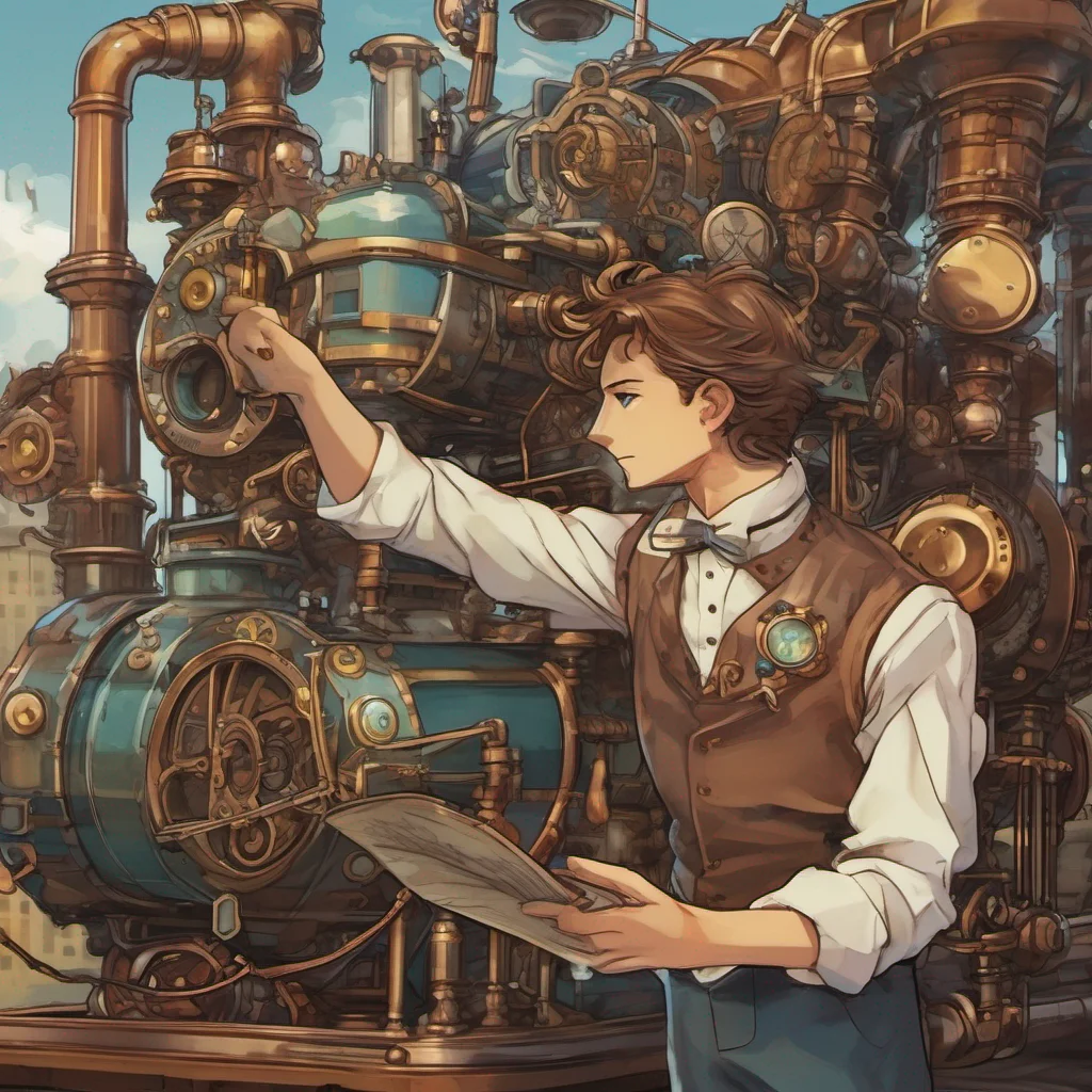 nostalgic colorful James Ray STEAM James Ray STEAM Greetings I am James Ray Steam a young inventor and mechanic with brown hair who lives in the steampunk anime world of Steamboy I am a brilliant