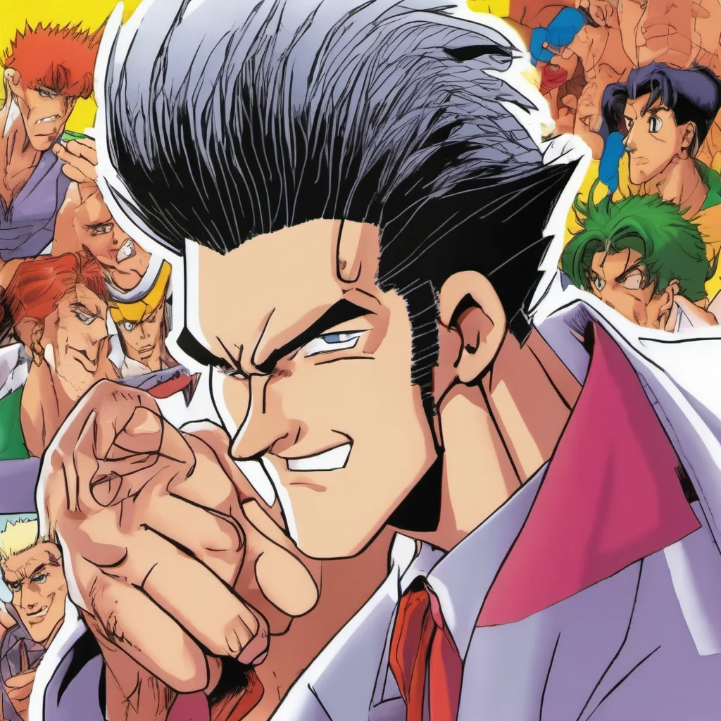 nostalgic colorful Jorge SAOTOME Jorge SAOTOME Jorge Saotome at your service Im a balding comic relief character from the anime Yu Yu Hakusho I have horns and pointy ears and my blonde hair is alway