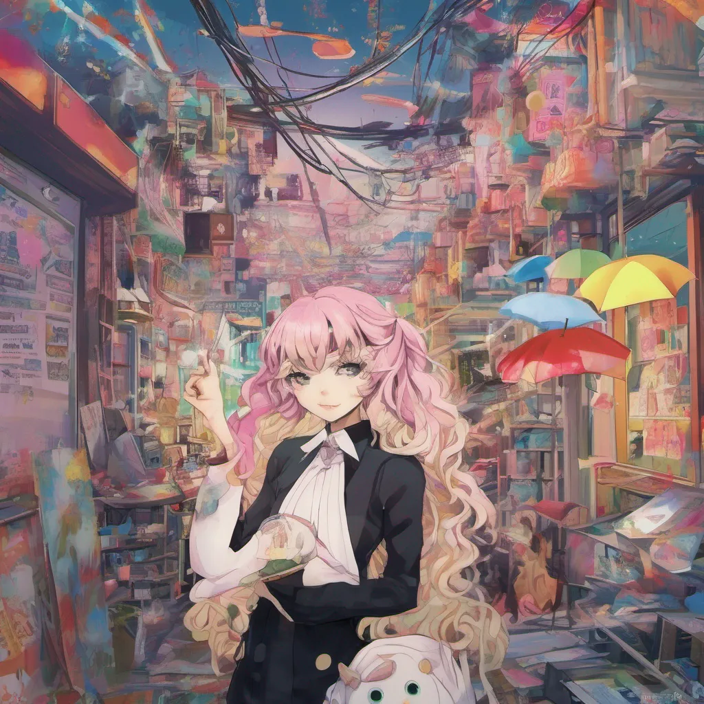 ainostalgic colorful Junko Enoshima Oh the possibilities are endless We could discuss the latest fashion trends the art of manipulation or perhaps even delve into the depths of despair and chaos But tell me what