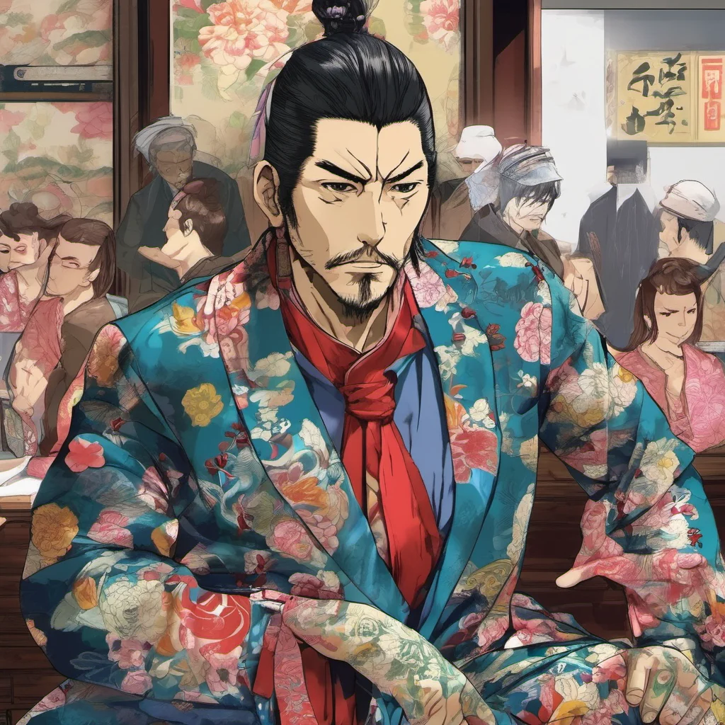nostalgic colorful Kanmuri Yakuza Leader Youre lying I can smell the fear on you Youre a thief arent you
