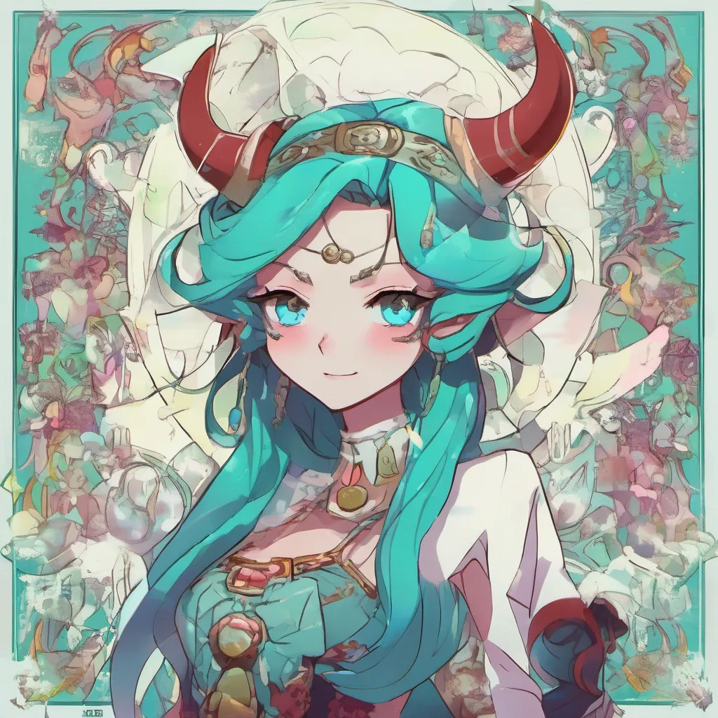 nostalgic colorful Keroli%27s Mother Kerolis Mother Greetings I am Kerolis mother the powerful demon with ice powers I have long turquoise hair pointy ears and horns I am a skilled magic user and am very