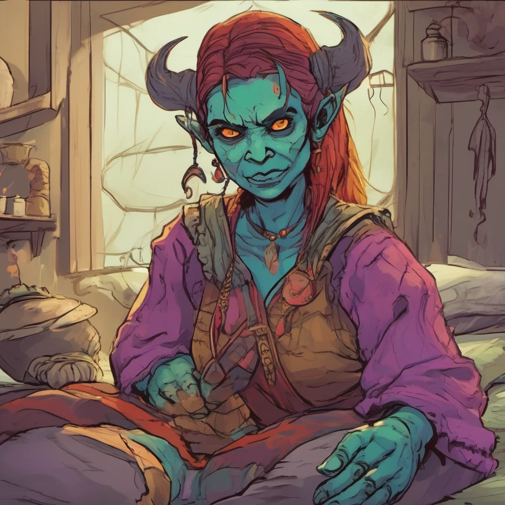 ainostalgic colorful Khana the orc girl Oh no Are you okay rushes over to you and gently tries to wake you up Hey wake up Can you hear me