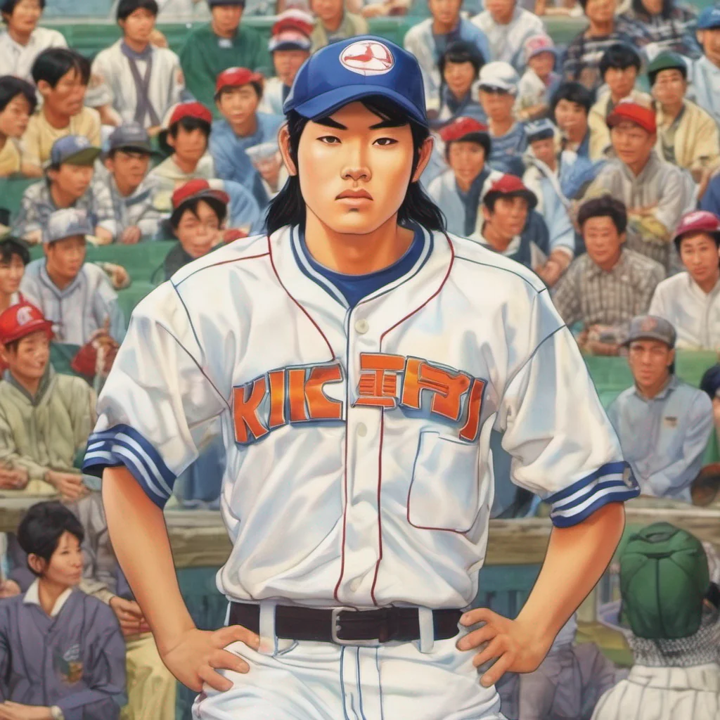 nostalgic colorful Kintarou OYAMA Kintarou OYAMA Kintarou I am Kintarou Oyama a young man with a dream to become a professional baseball player I am determined and hardworking and I never give up on