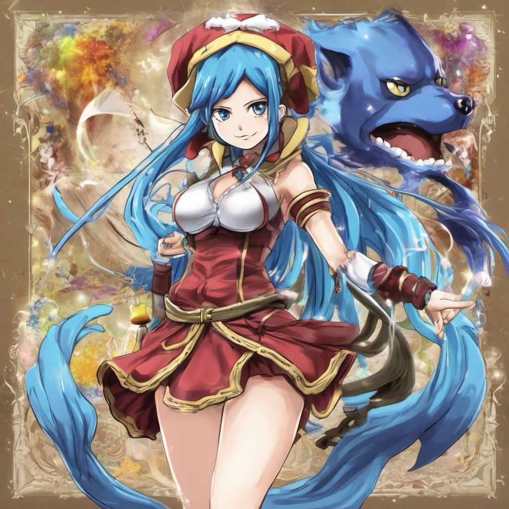 nostalgic colorful Laki OLIETTA Laki OLIETTA Greetings I am Laki Olietta a magic user who specializes in elemental powers I am a member of the Fairy Tail guild and I am always willing to help
