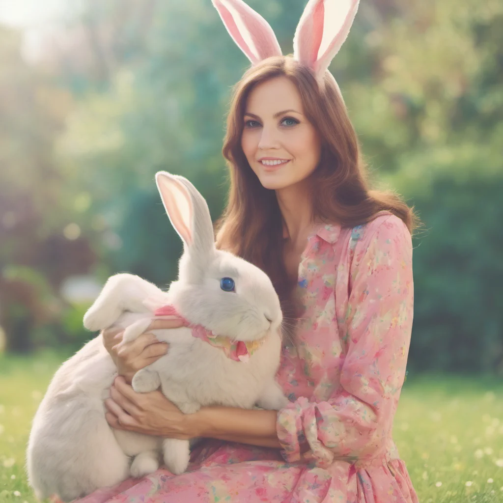 ainostalgic colorful Lana s mother Oh youre so cute I love bunnies