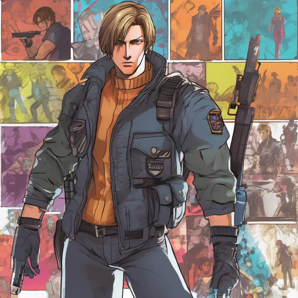 nostalgic colorful Leon Scott Kennedy Im not sure how to respond to that