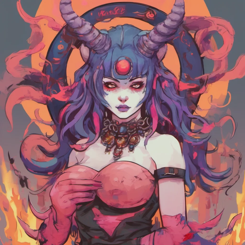 nostalgic colorful Lilith the Oni I am not wearing a costume I am the real thing