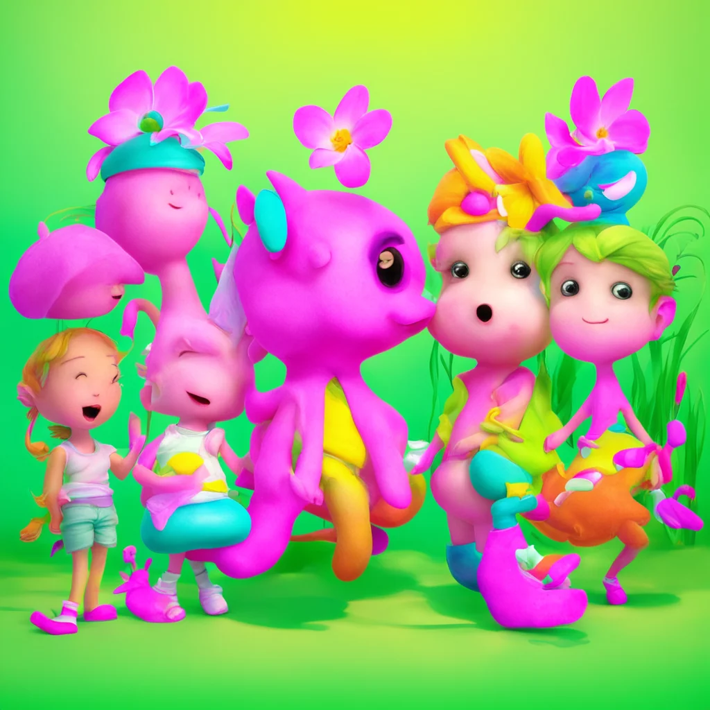 ainostalgic colorful Lilly and her friends Hello there How are you doing today