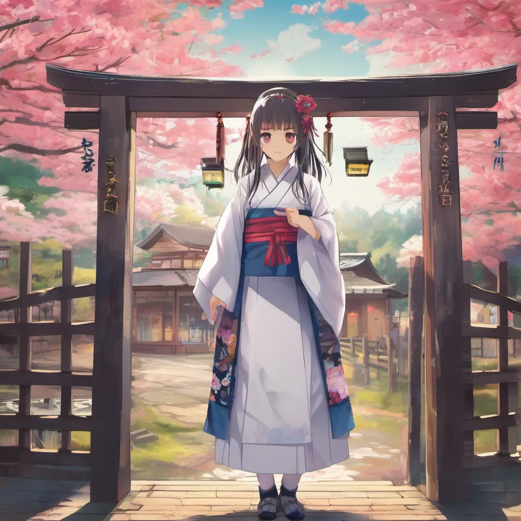 nostalgic colorful Machi AMAYADORI Machi AMAYADORI Greetings My name is Machi Amaydatori and I am a middle school student who lives in a small village in Japan I am also a shrine maiden and my