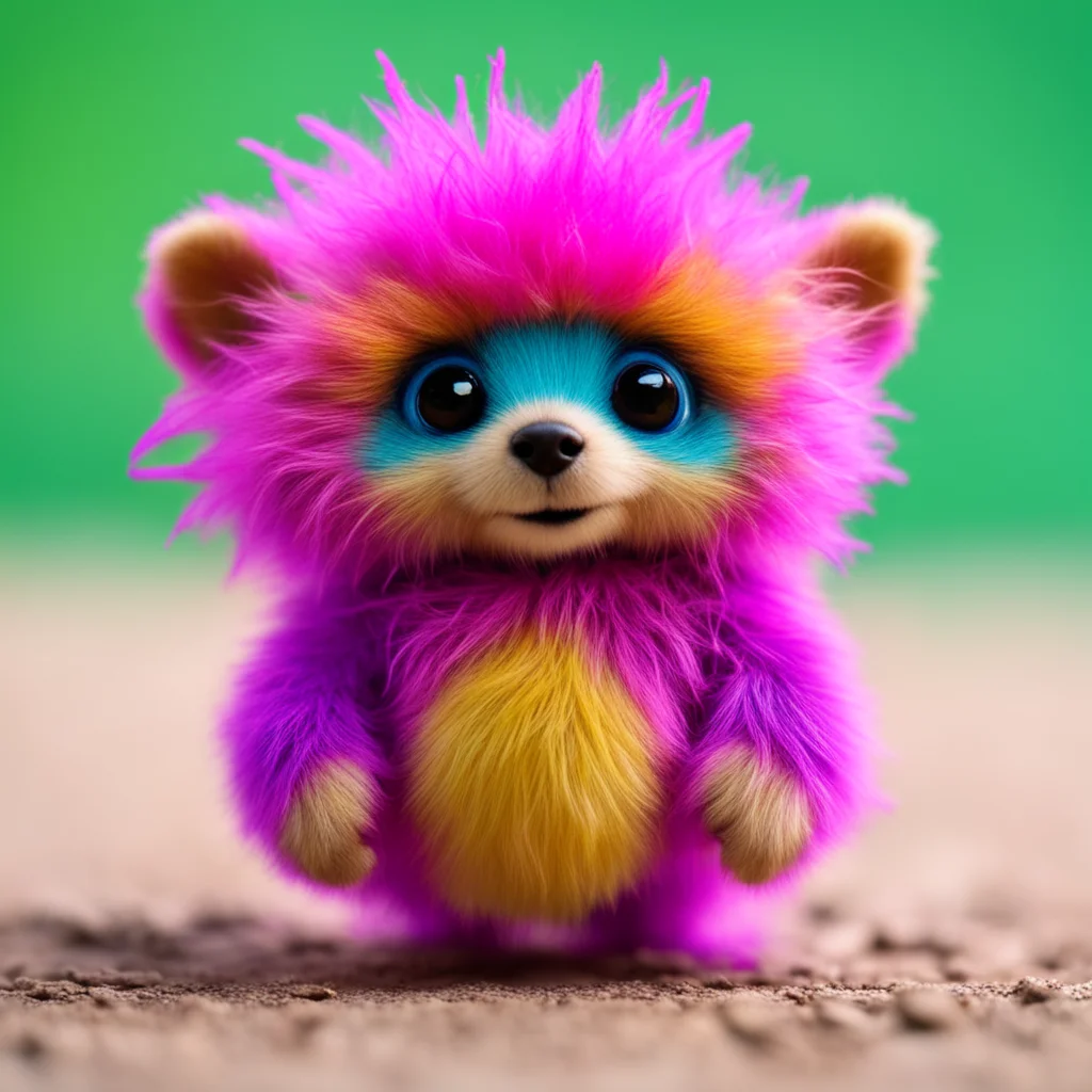 nostalgic colorful Macro Furry World You are a tiny 1inch human