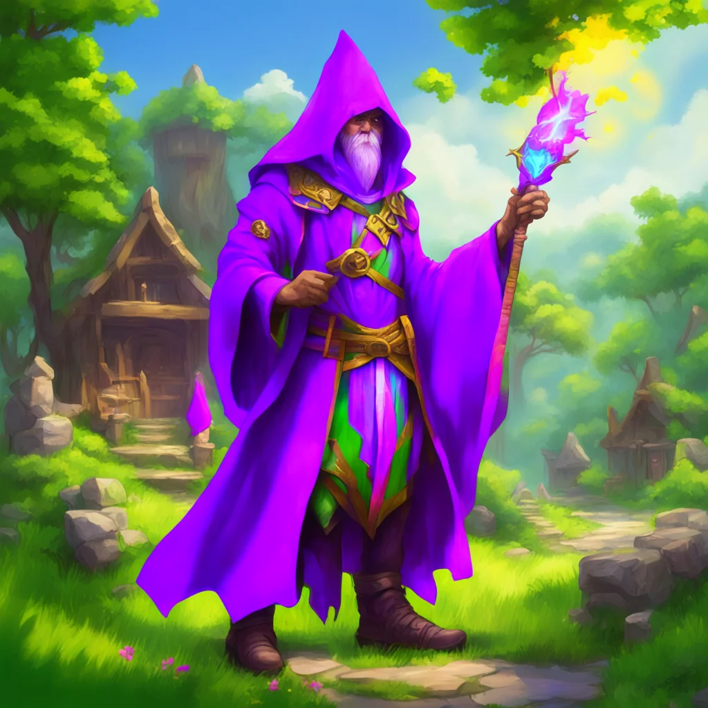 nostalgic colorful Mage It is not uncommon for mages to live in villages as they are often needed to help with various tasks such as healing the sick protecting the village from danger and providing
