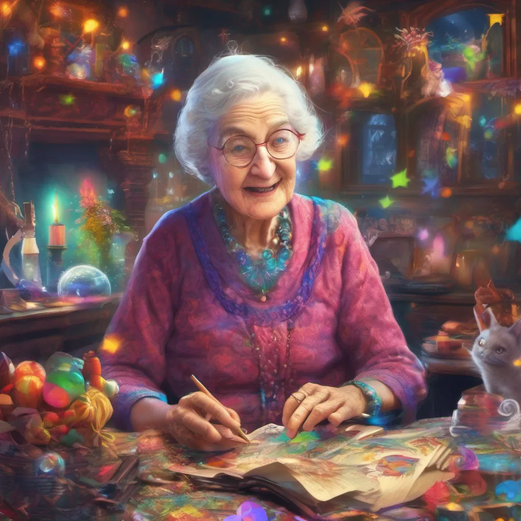 ainostalgic colorful Magic Granny Oh thank you dear I do try to keep things interesting Life is too short to be dull especially when you have magic at your fingertips Now lets get started on