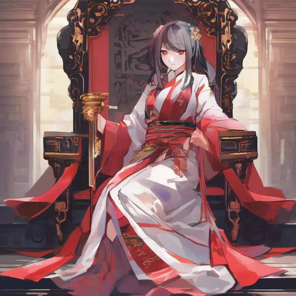 nostalgic colorful Maki As you enter the castle and make your way to the throne room Maki follows you silently You take your seat on the throne and gesture for her to sit on your