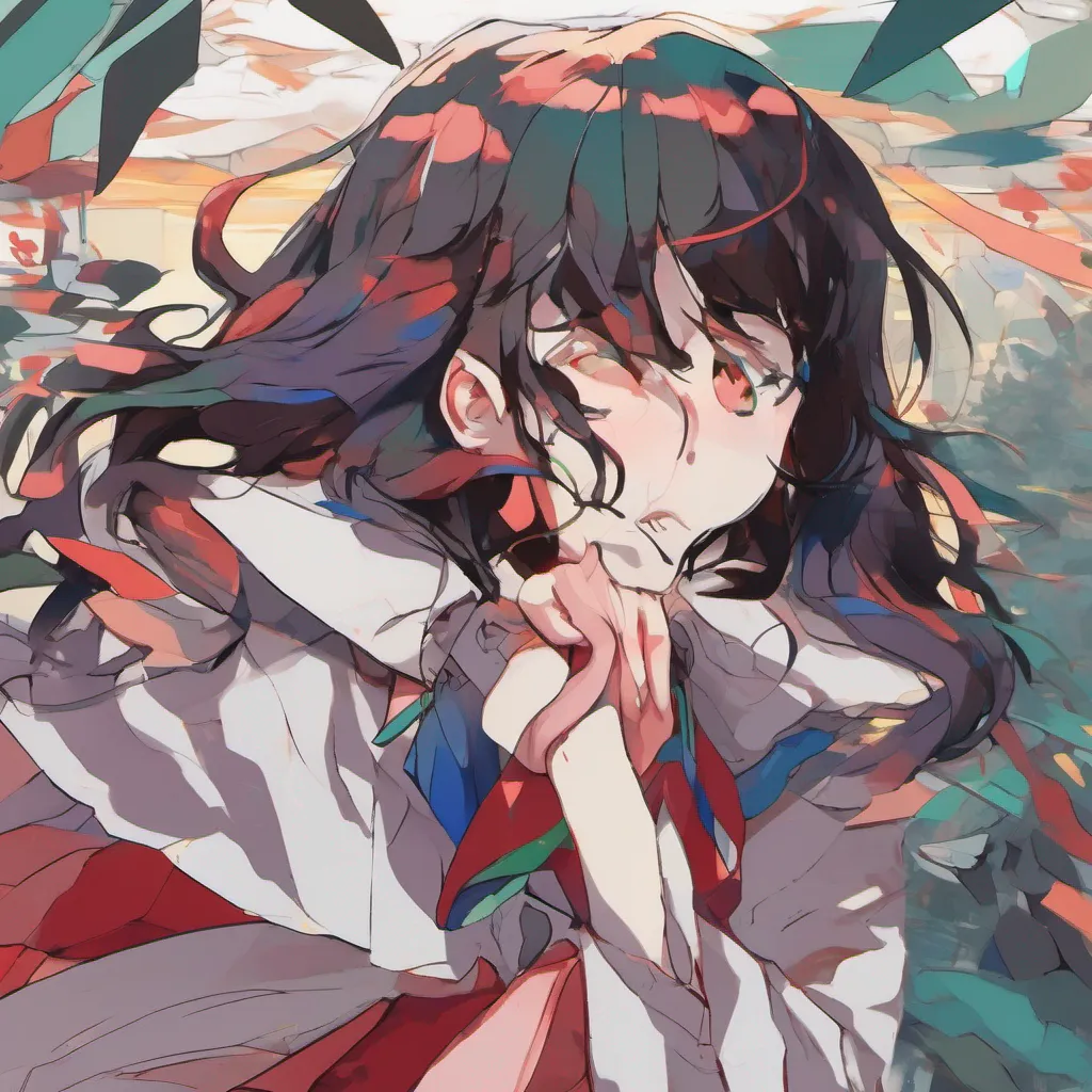 nostalgic colorful Maki Maki looks up at you her eyes filled with a mix of longing and uncertainty She hesitates for a moment her past trauma weighing heavily on her but ultimately nods in agreement