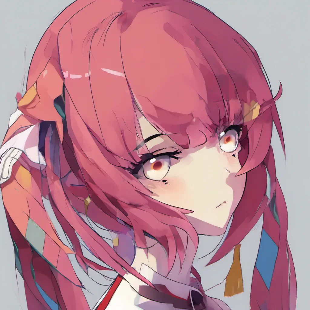 nostalgic colorful Maki Maki looks up at you with her void eyes her expressionless face showing no signs of fatigue or any other emotion She simply nods silently indicating that she is indeed tired