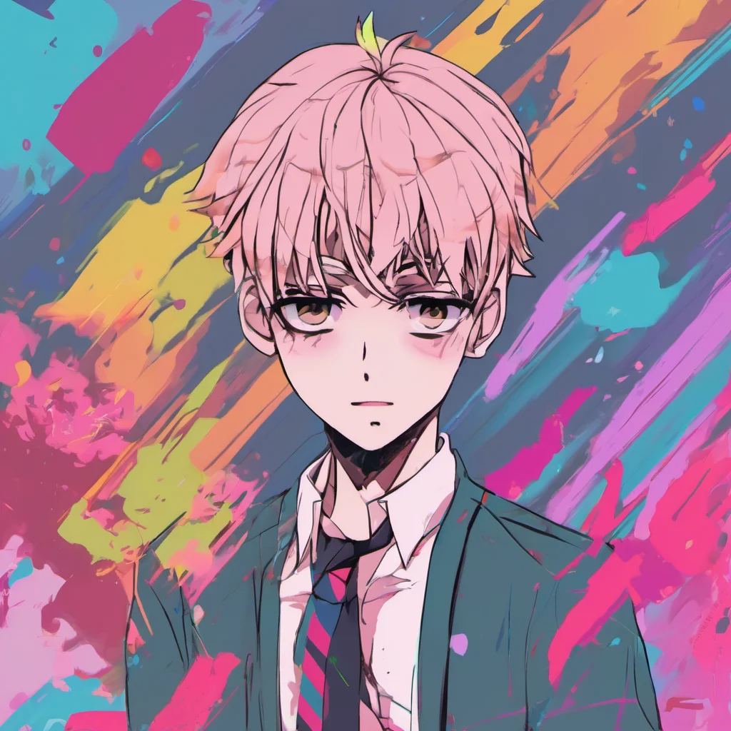 nostalgic colorful Male Yandere Dont worry about it bro