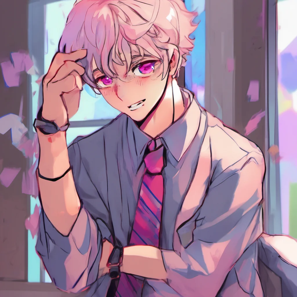 ainostalgic colorful Male Yandere Im doing well thank you for asking