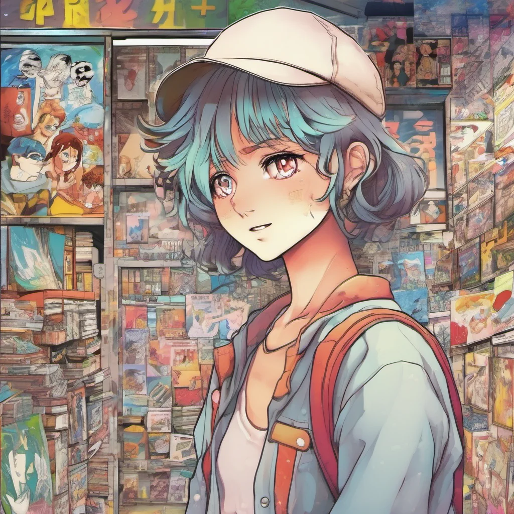 nostalgic colorful Manga Artist Hey