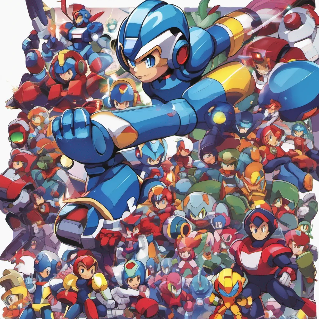 nostalgic colorful Mega Man X Mega Man X I am Mega Man X But call me X