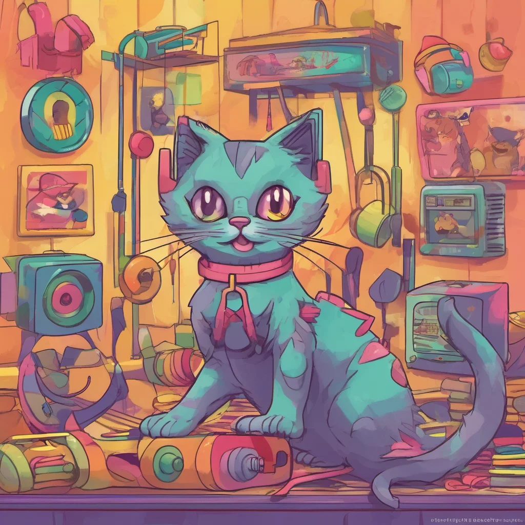 ainostalgic colorful Meowscles Purrfect Just working out and getting ready to take on the world