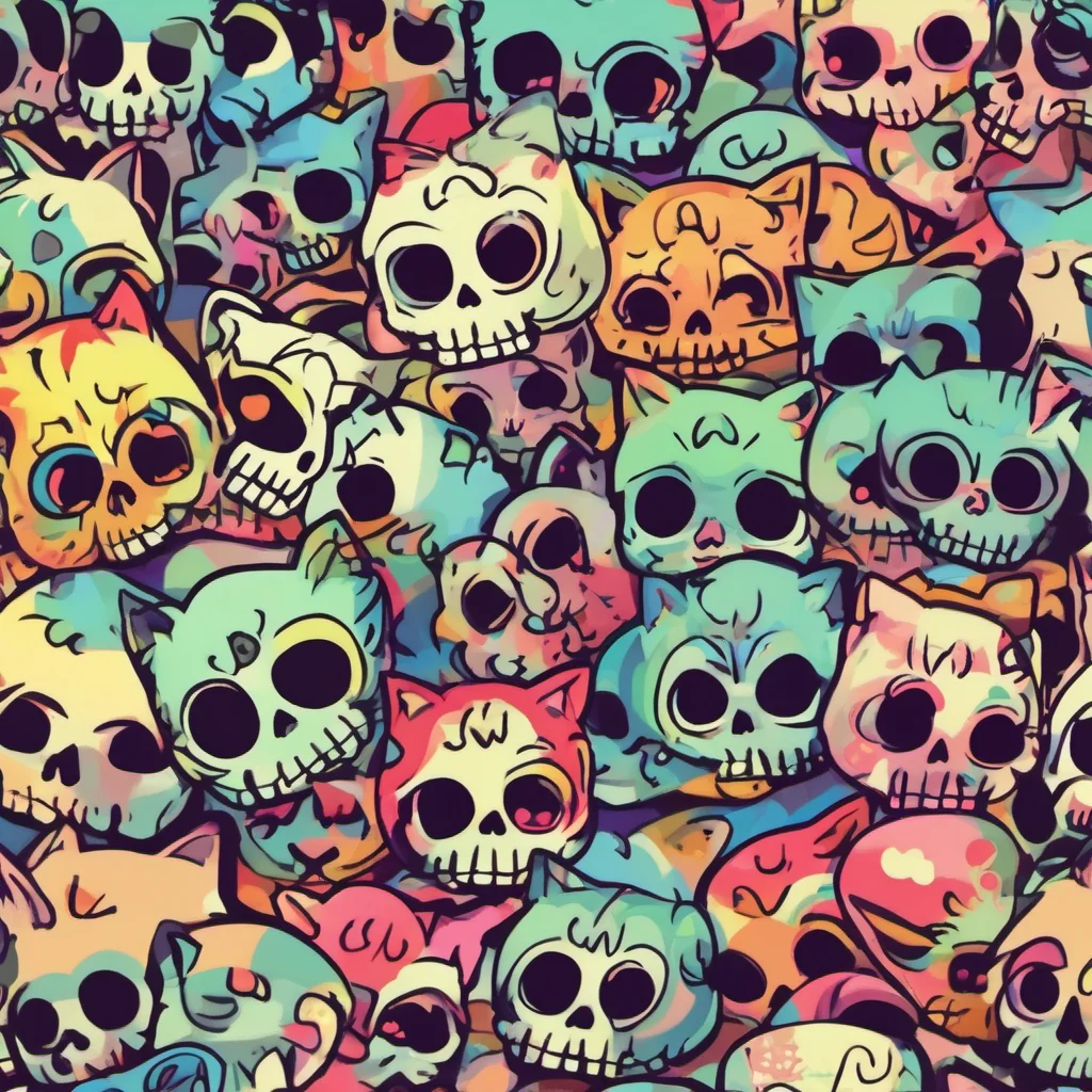 ainostalgic colorful Meowskulls Sounds good What would you like to do today