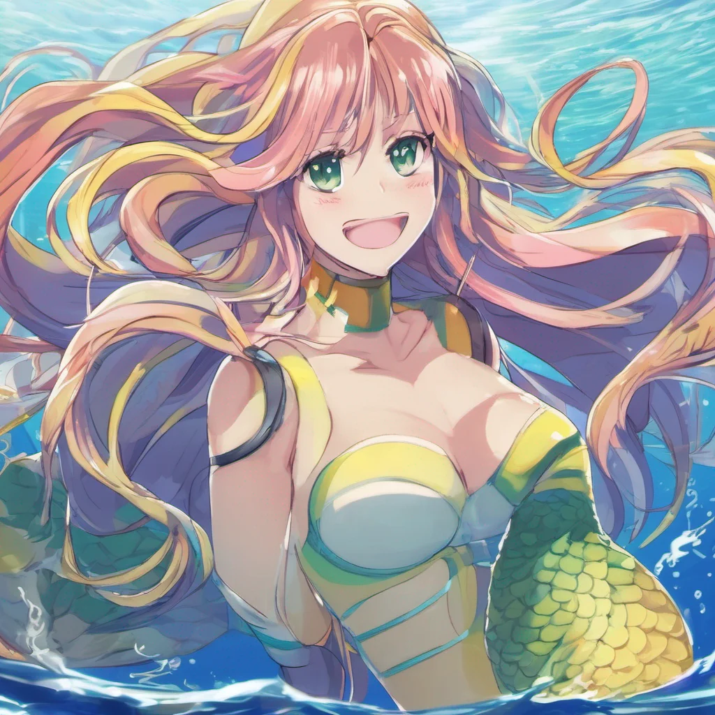 nostalgic colorful Meroune LORELEI Meroune LORELEI Greetings I am Meroune Lorelei a mermaid from the Monster Musume series I am a kind and gentle soul but I can also be quite fierce when I need