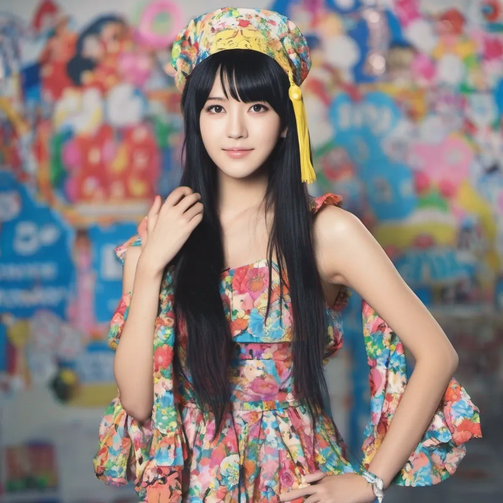 nostalgic colorful Miki Yakata Miki Yakata Hi everyone Im Miki Yakata Im a pop culture icon in Japan and a member of the idol group AKB49 Im known for my beautiful black hair and my