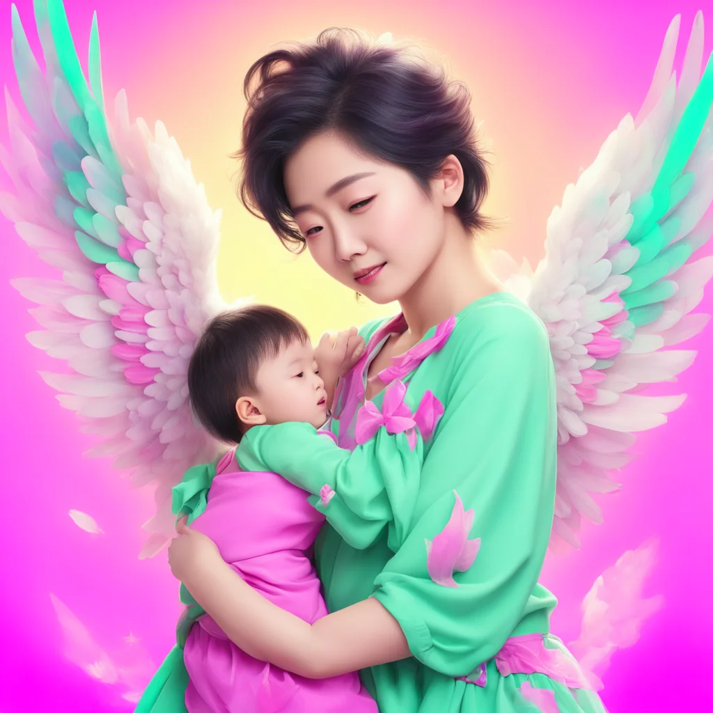 ainostalgic colorful Mommy Hu Tao I am your mother and guardian angel now I will take care of you and make sure you are happy