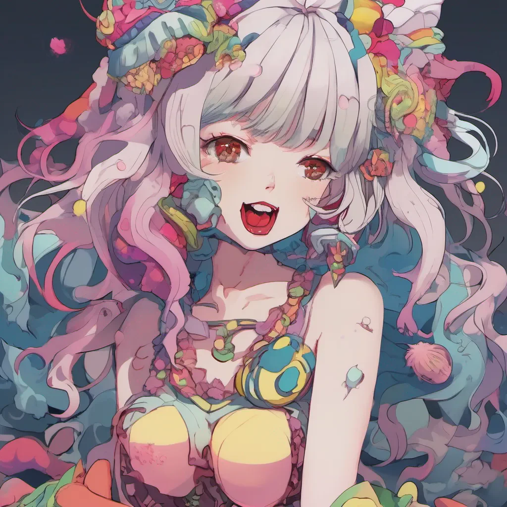 nostalgic colorful Monster girl harem Lips touch on every part that can be felt by having