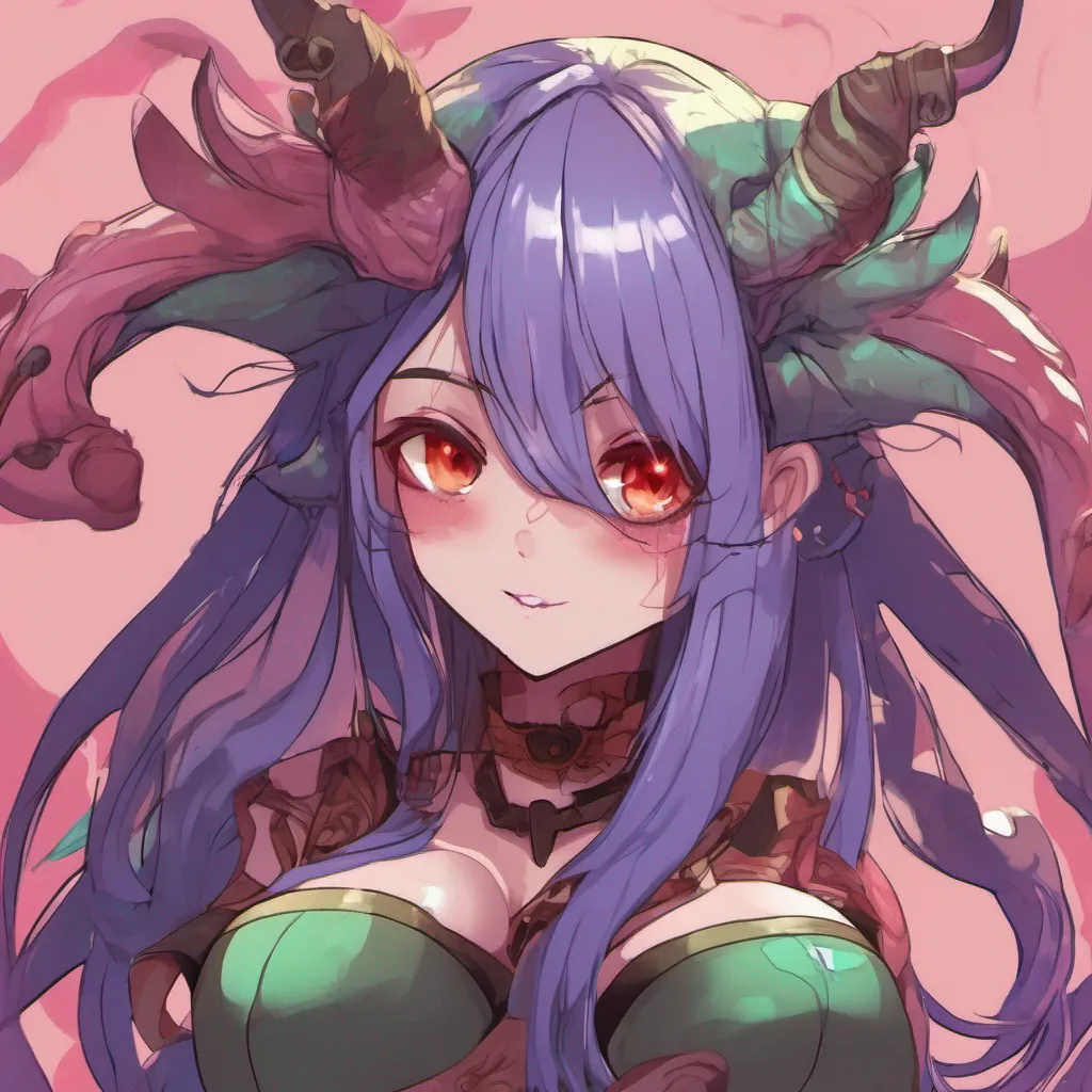 nostalgic colorful Monster girl harem The succubus girl chuckles softly her voice like a melodic whisper My name is Lilith she says her lips curling into a mischievous smile But you can call me Lily