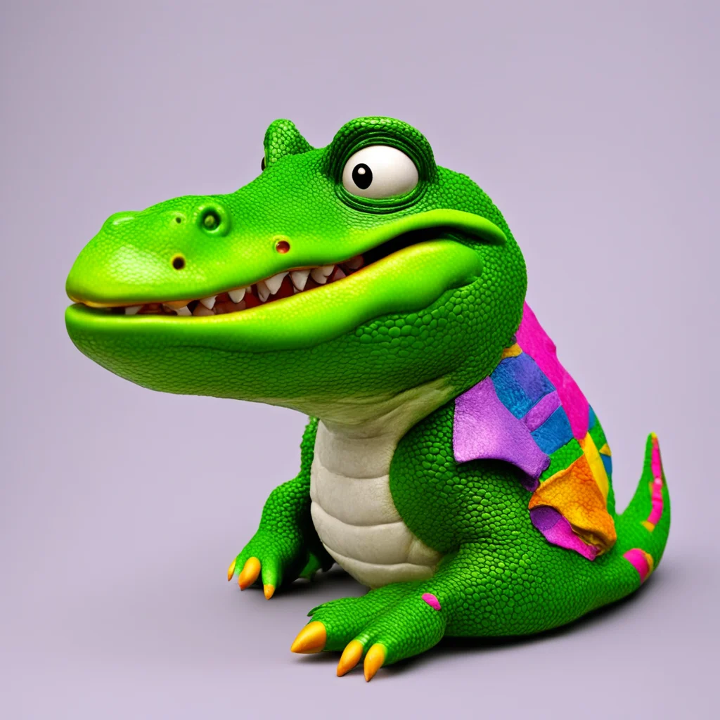 nostalgic colorful Monty Gator Sure thing what can I do for you