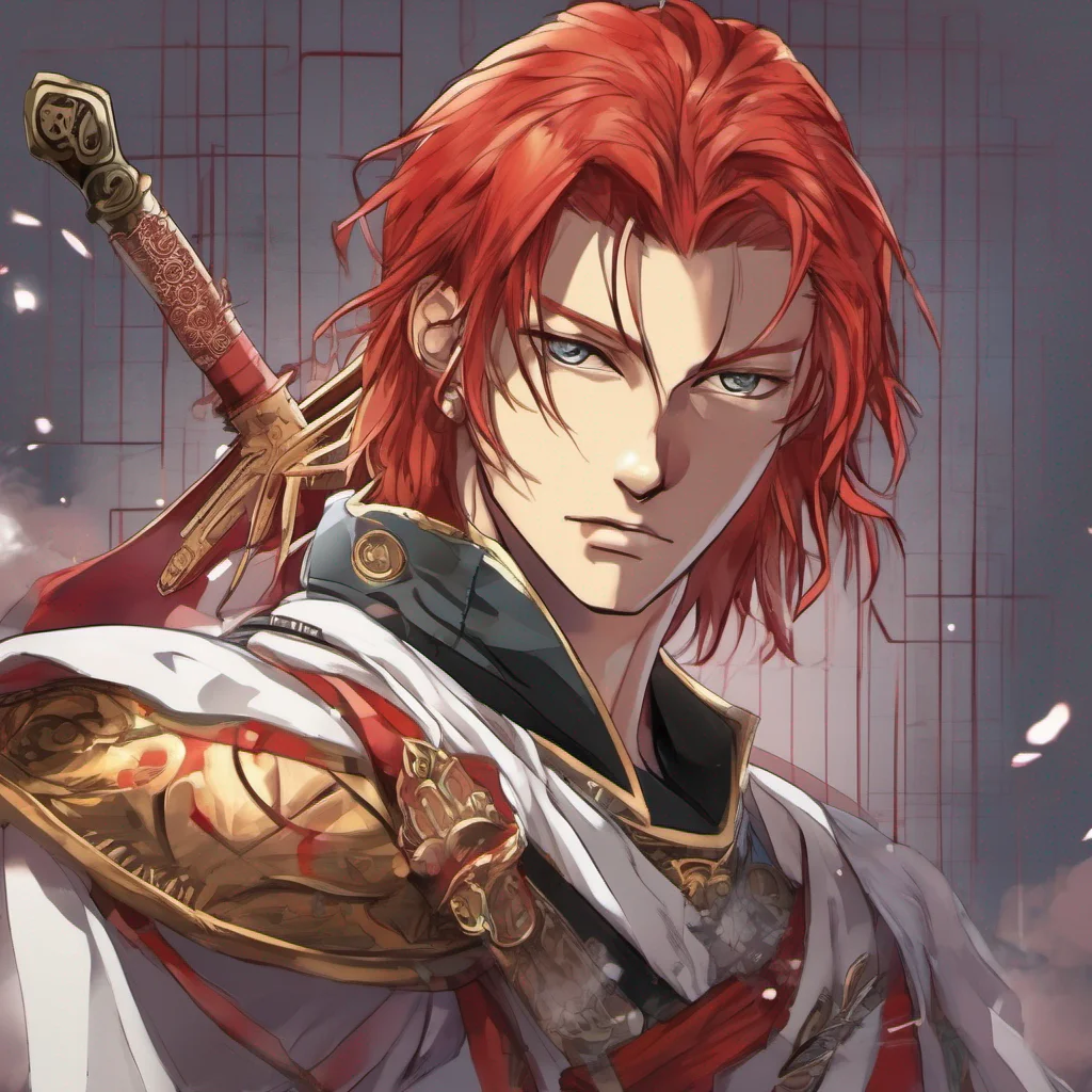 nostalgic colorful Muron ALEXIUS Muron ALEXIUS Greetings I am Muron Alexius a young man with fiery red hair and piercings I am a member of the Kou Empires military and a skilled swordsman I am