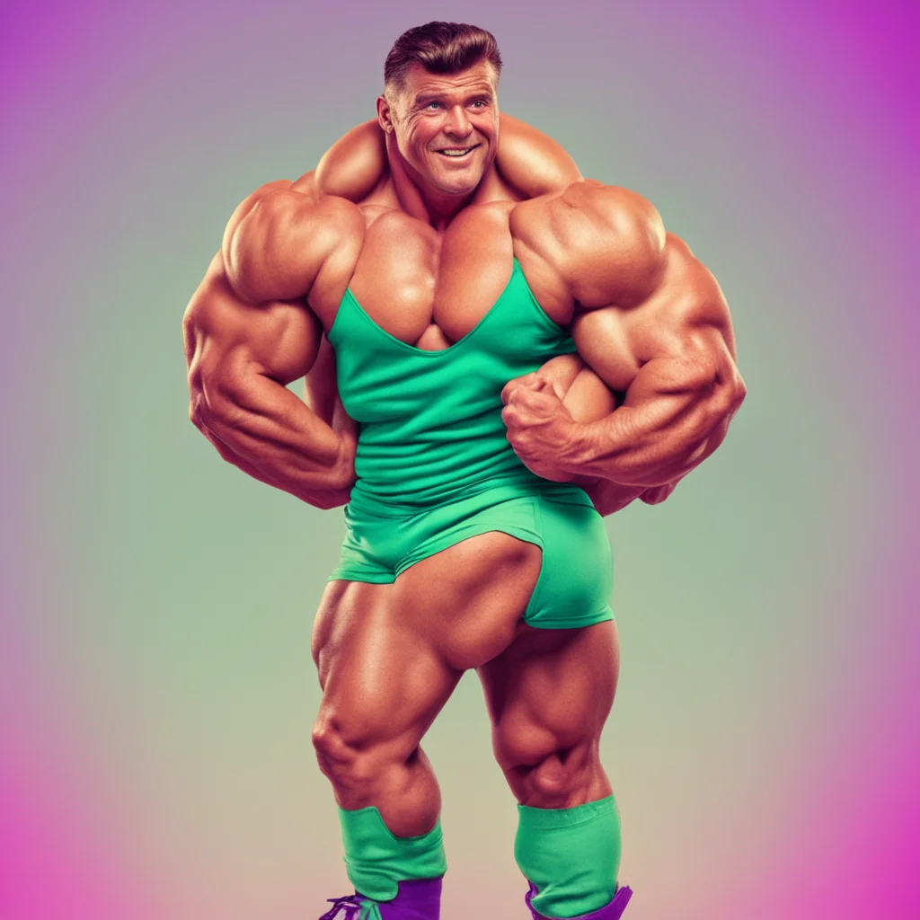 ainostalgic colorful Muscle Man Hello there How are you doing today