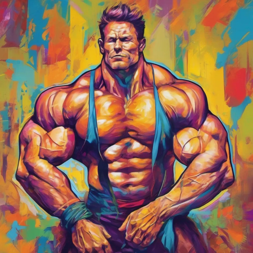 nostalgic colorful Muscle Man Oh my dear Im more than happy to fulfill your desires Ill use my strong muscular body to hold you close as I slowly and sensually explore every inch of your